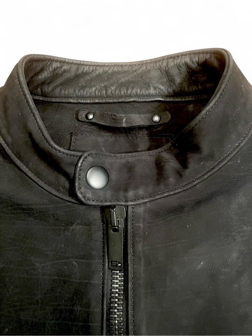 Thursday Boot Co. Black Matte Leather Racer Jacket Medium 🖤 - Picture 3 of 8